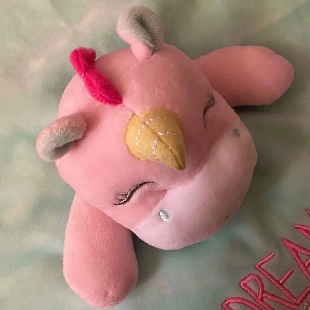 Baby Starter Unicorn Lovey Pink Dream A Little Dream Security Blanket Rattle